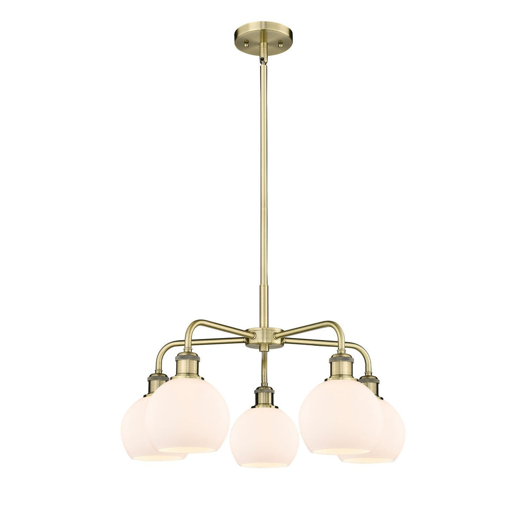 Innovations Downtown Urban 516-5CR-AB-G121-6 Chandelier Light - Antique Brass