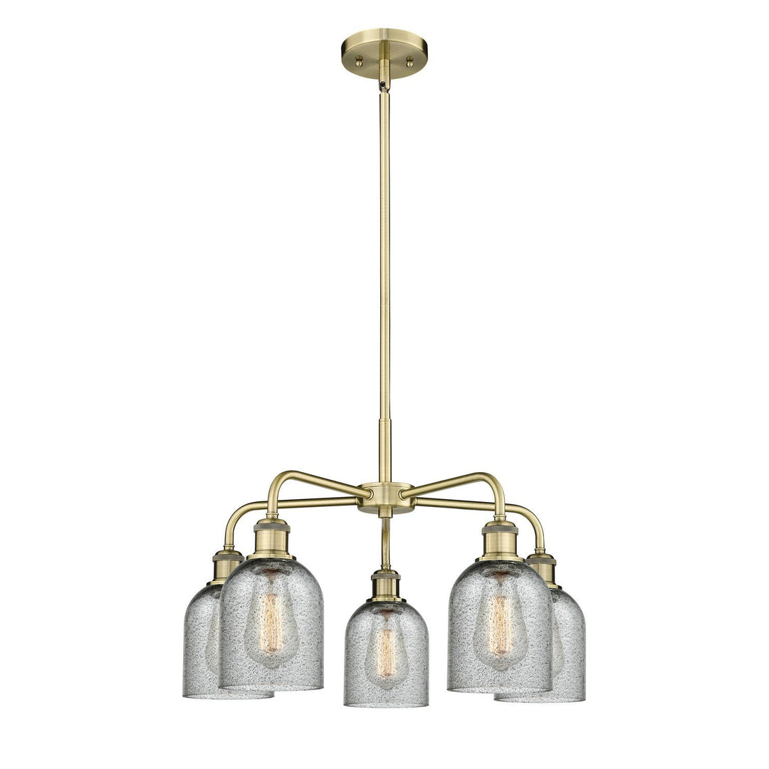 Innovations Downtown Urban 516-5CR-AB-G257 Chandelier Light - Antique Brass