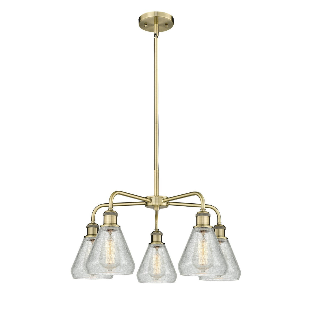 Innovations Downtown Urban 516-5CR-AB-G275 Chandelier Light - Antique Brass