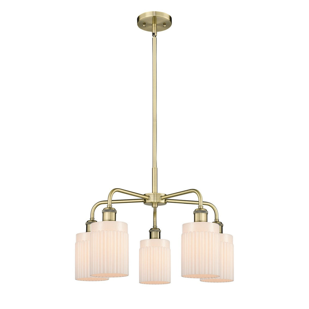 Innovations Downtown Urban 516-5CR-AB-G341 Chandelier Light - Antique Brass