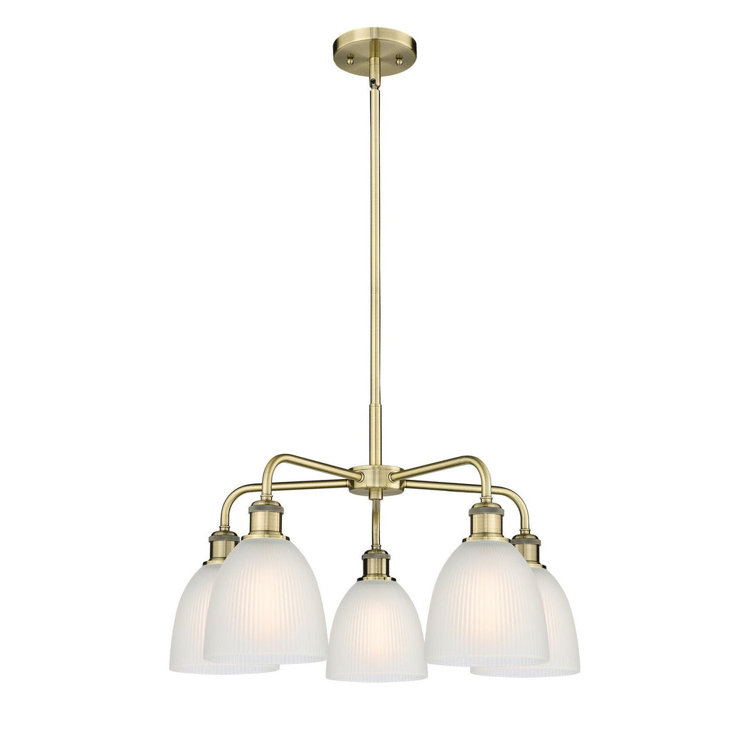 Innovations Downtown Urban 516-5CR-AB-G381 Chandelier Light - Antique Brass