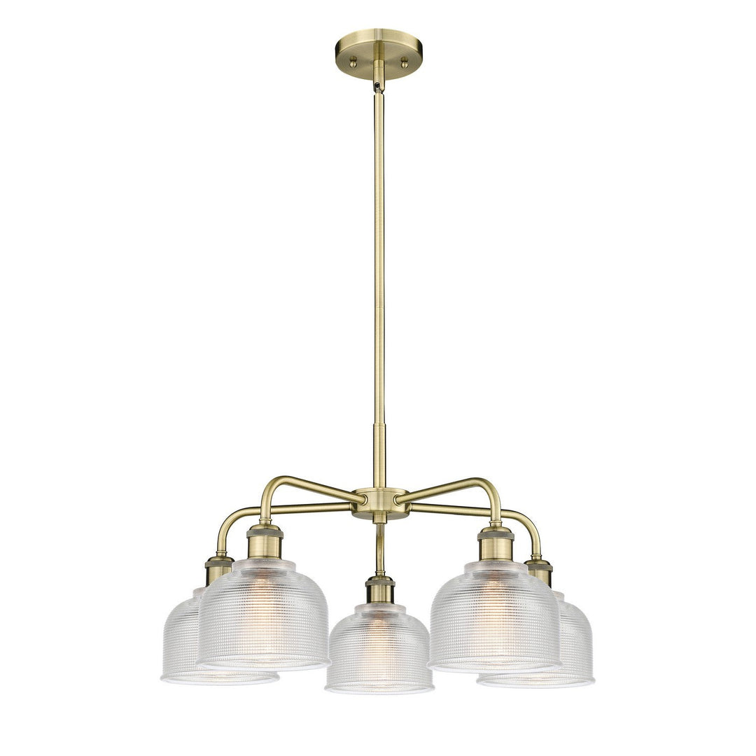 Innovations Downtown Urban 516-5CR-AB-G412 Chandelier Light - Antique Brass