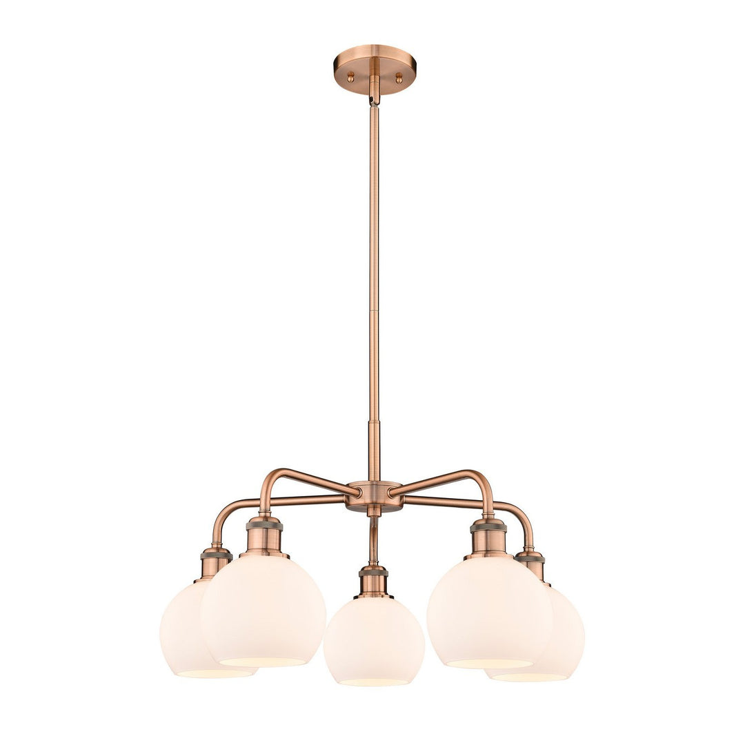 Innovations Downtown Urban 516-5CR-AC-G121-6 Chandelier Light - Antique Copper