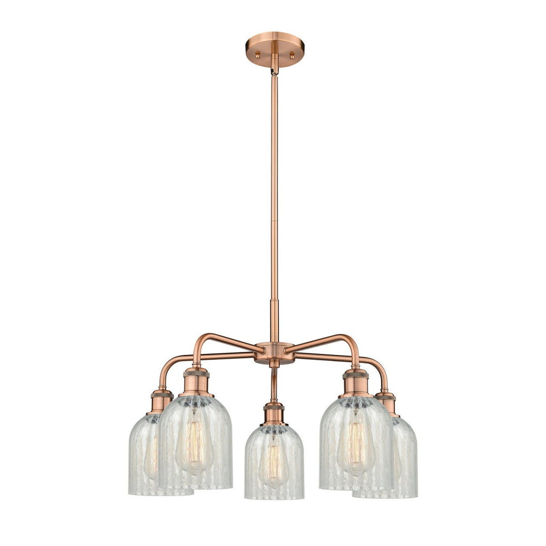 Innovations Downtown Urban 516-5CR-AC-G2511 Chandelier Light - Antique Copper