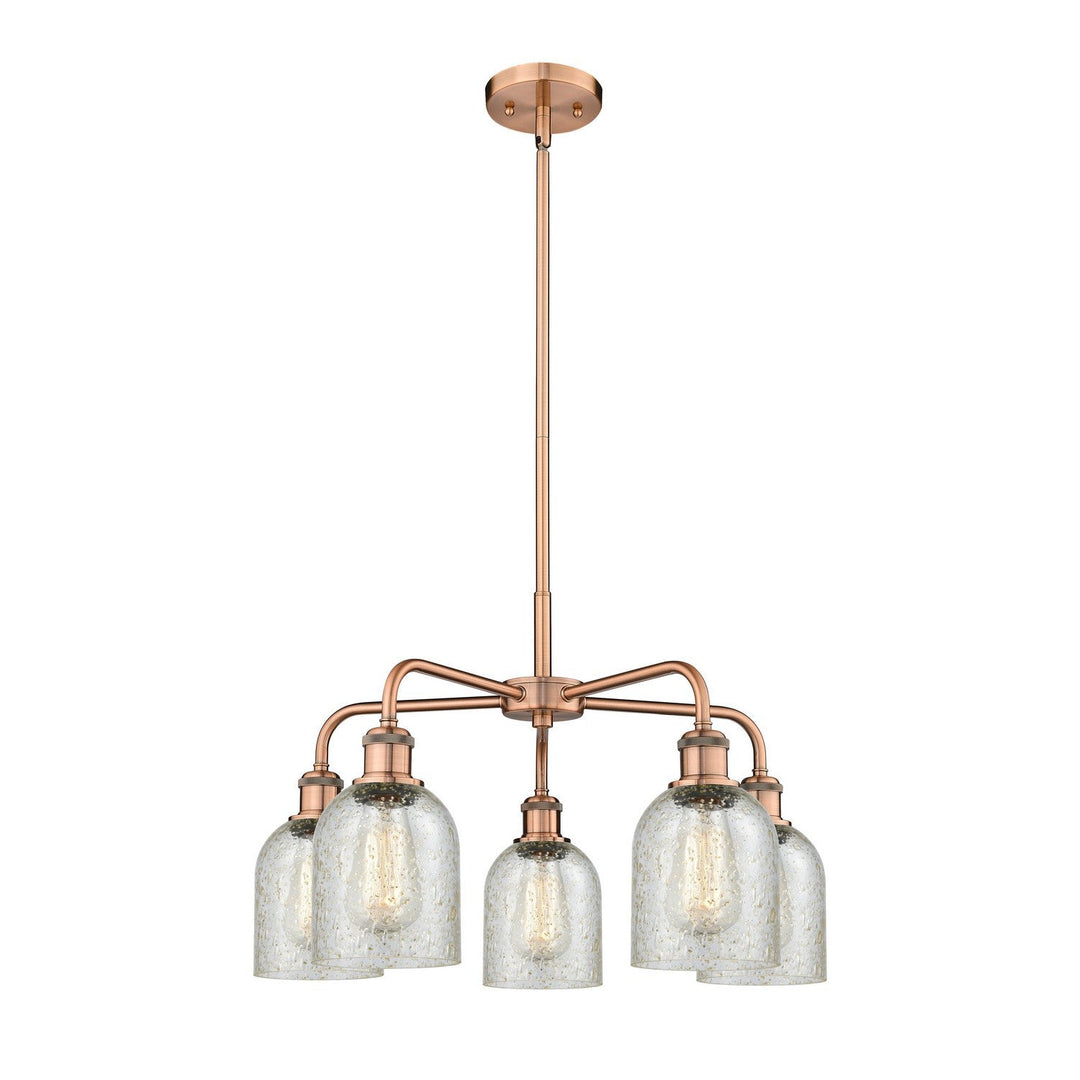 Innovations Downtown Urban 516-5CR-AC-G259 Chandelier Light - Antique Copper