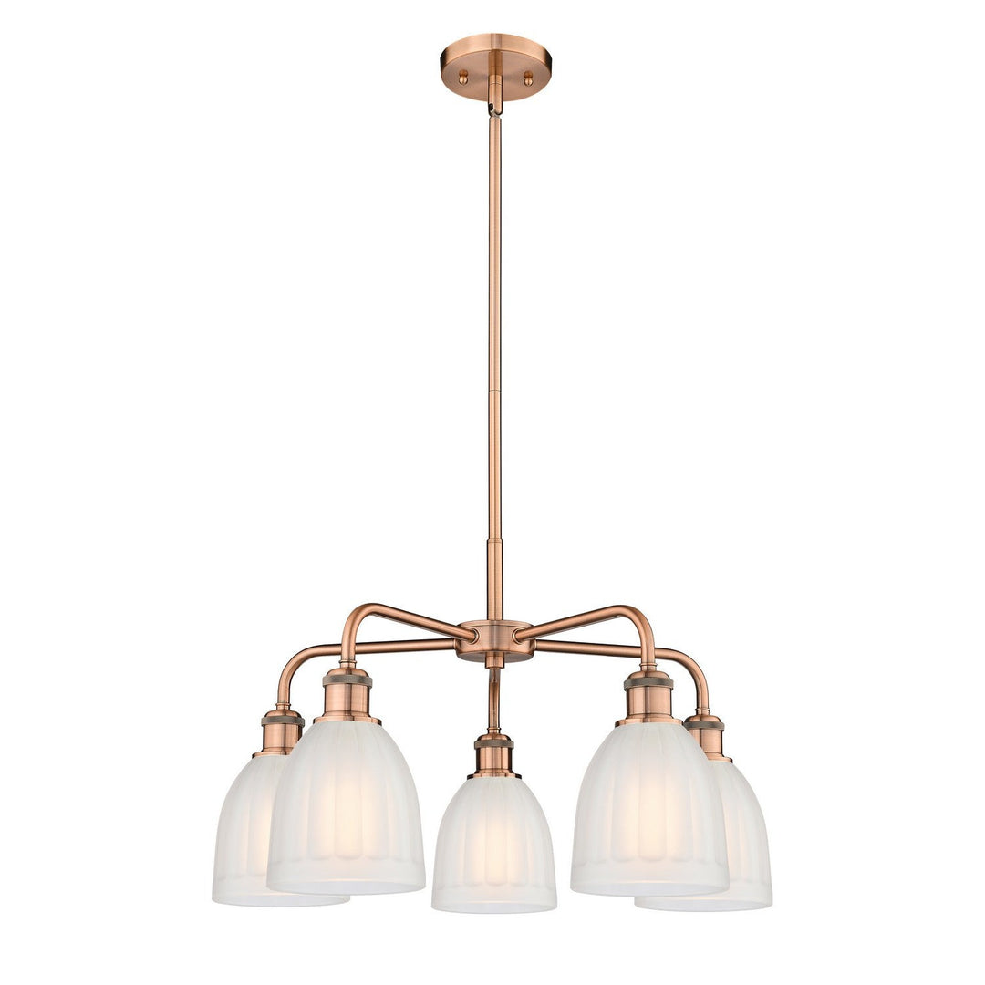 Innovations Downtown Urban 516-5CR-AC-G441 Chandelier Light - Antique Copper