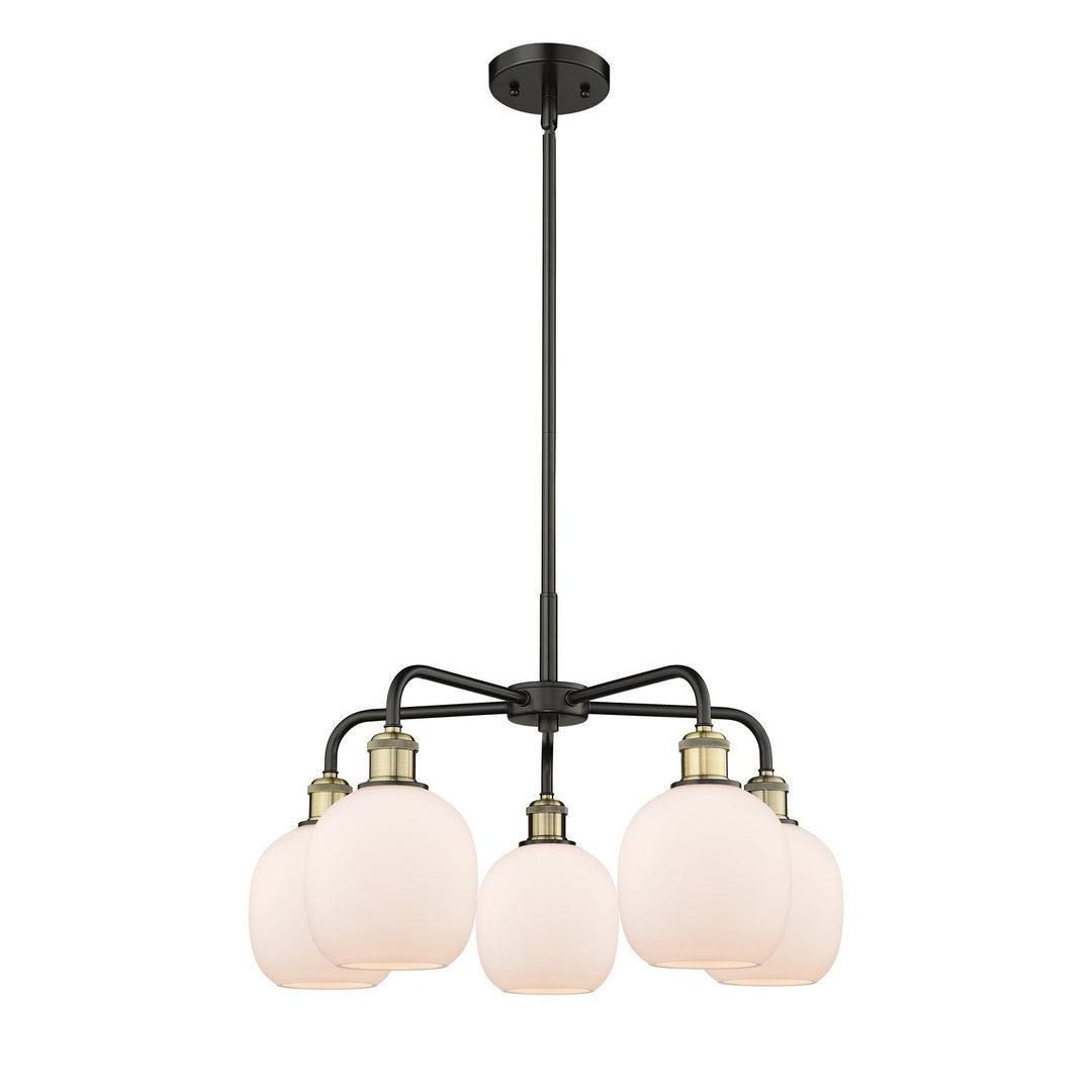 Innovations Downtown Urban 516-5CR-BAB-G101 Chandelier Light - Black Antique Brass