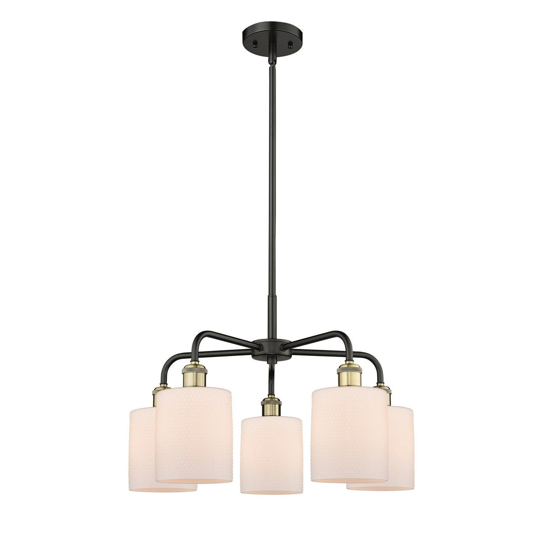 Innovations Downtown Urban 516-5CR-BAB-G111 Chandelier Light - Black Antique Brass