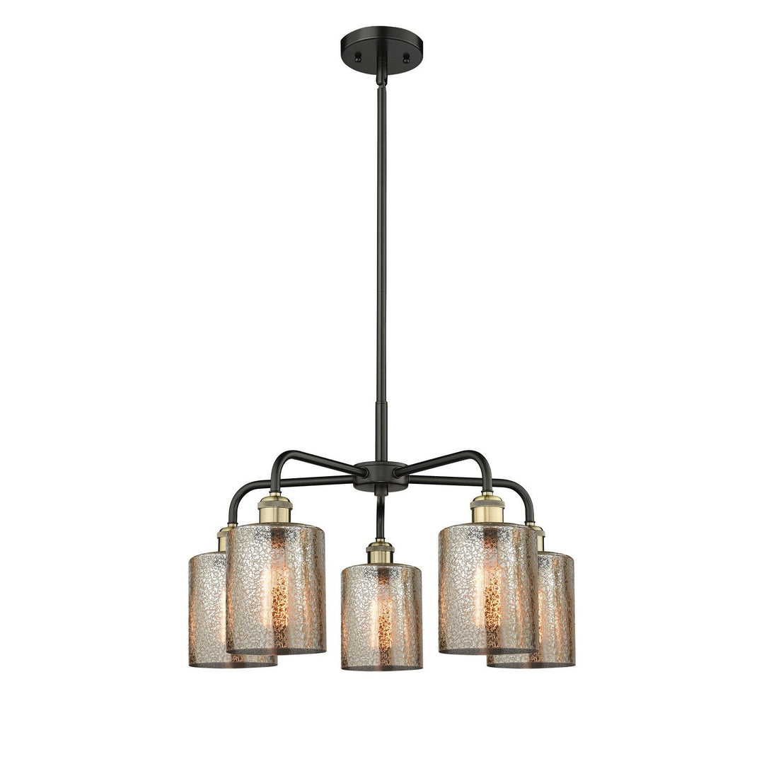 Innovations Downtown Urban 516-5CR-BAB-G116 Chandelier Light - Black Antique Brass