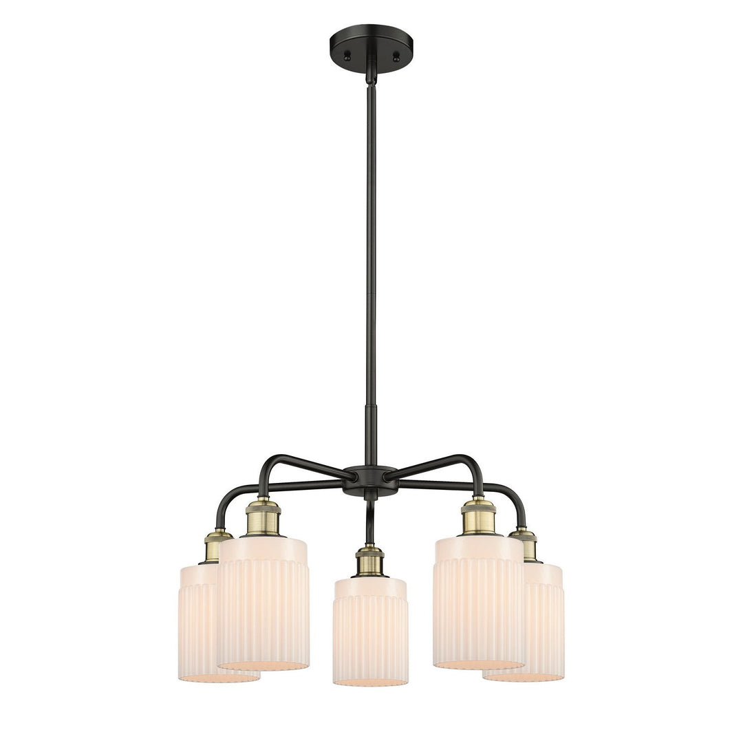 Innovations Downtown Urban 516-5CR-BAB-G341 Chandelier Light - Black Antique Brass