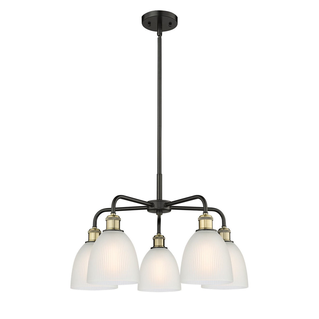 Innovations Downtown Urban 516-5CR-BAB-G381 Chandelier Light - Black Antique Brass