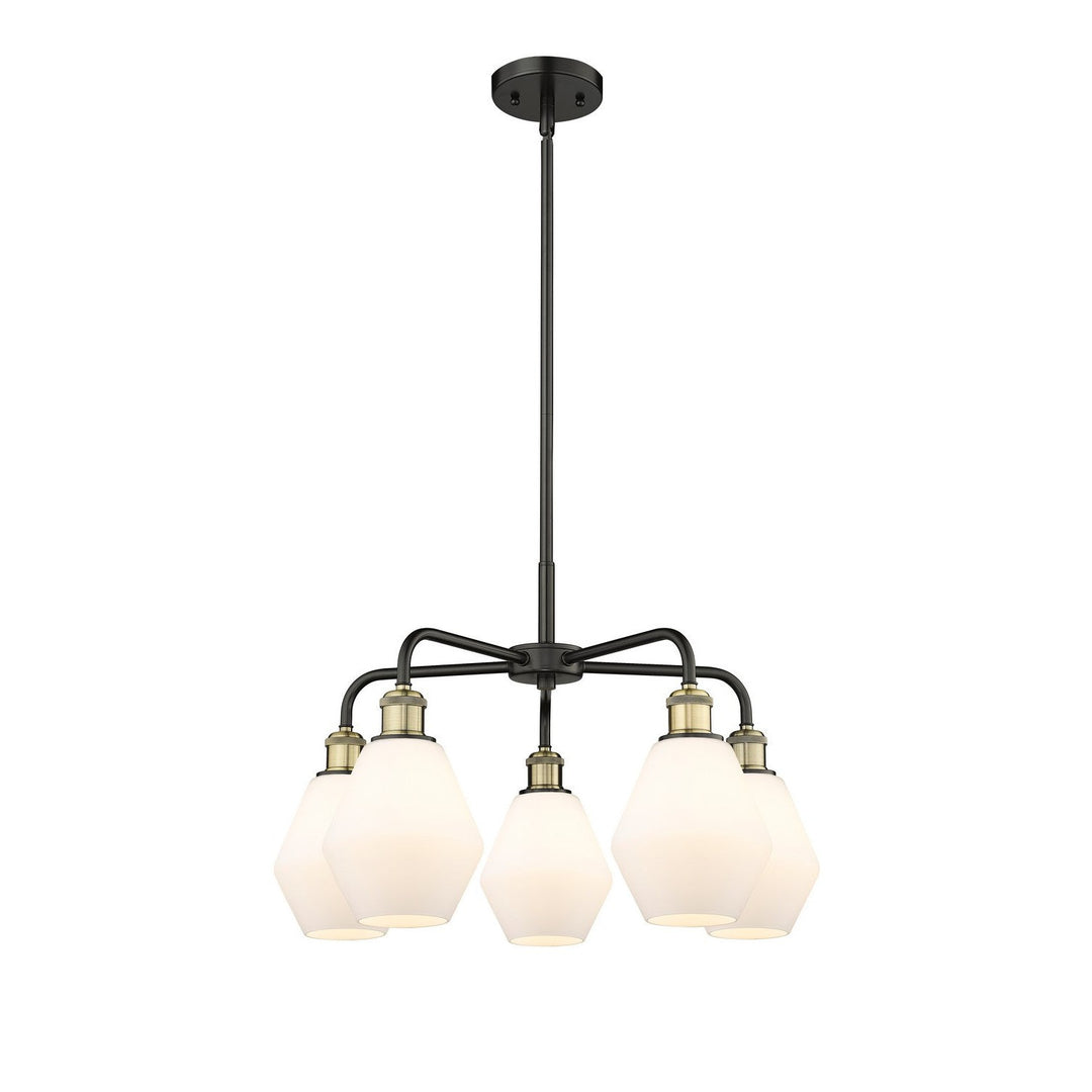 Innovations Downtown Urban 516-5CR-BAB-G651-6 Chandelier Light - Black Antique Brass