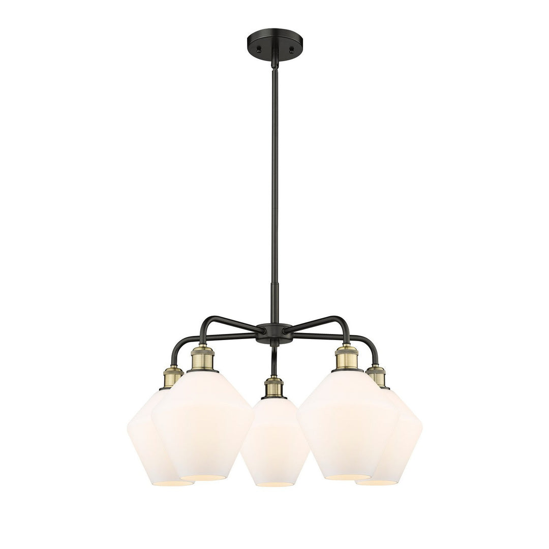 Innovations Downtown Urban 516-5CR-BAB-G651-8 Chandelier Light - Black Antique Brass