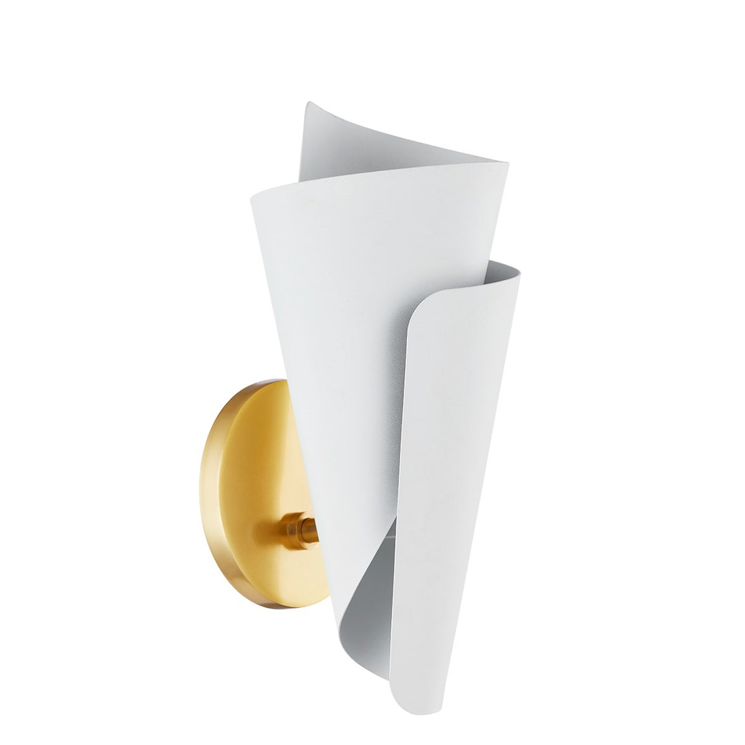 Mitzi Davina H779101-AGB/TWH Wall Sconce Light - Aged Brass