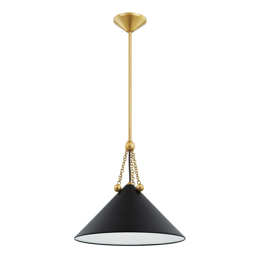 Mitzi Kalea H784701S-AGB/SBK Pendant Light - Aged Brass