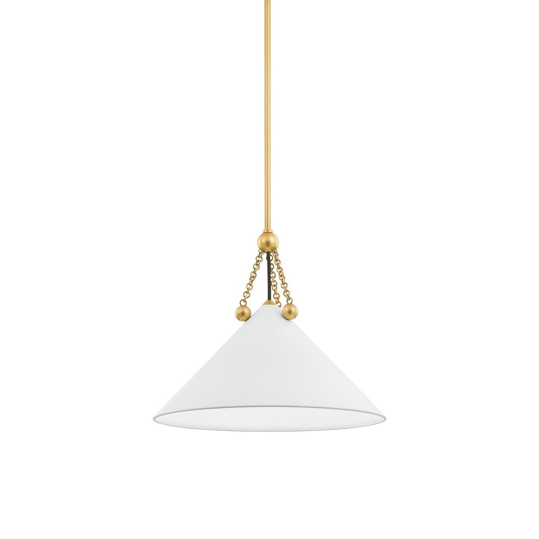 Mitzi Kalea H784701S-AGB/SWH Pendant Light - Aged Brass