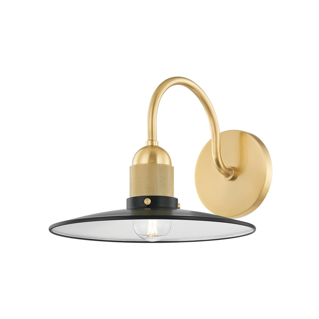 Mitzi Leanna H793101-AGB/SBK Wall Sconce Light - Aged Brass