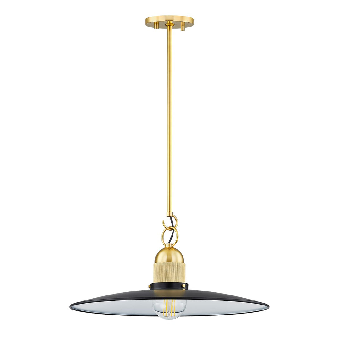 Mitzi Leanna H793701-AGB/SBK Pendant Light - Aged Brass