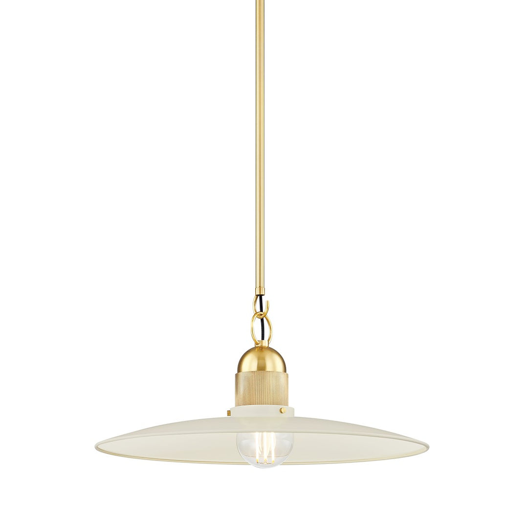 Mitzi Leanna H793701-AGB/SCR Pendant Light - Aged Brass