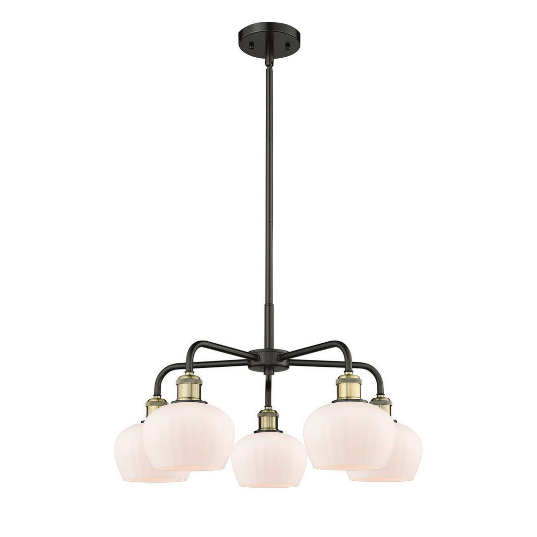 Innovations Downtown Urban 516-5CR-BAB-G91 Chandelier Light - Black Antique Brass