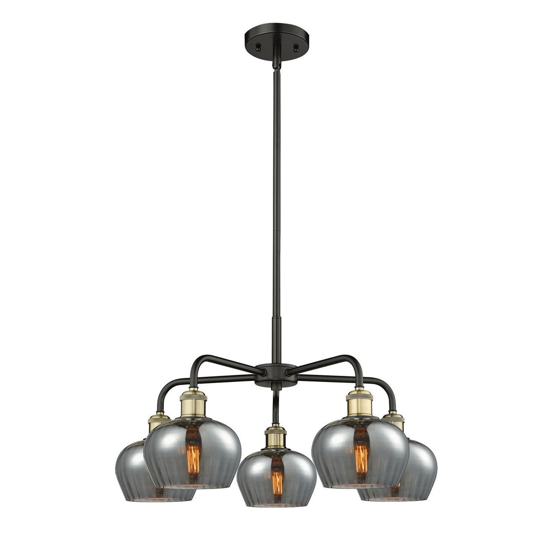 Innovations Downtown Urban 516-5CR-BAB-G93 Chandelier Light - Black Antique Brass