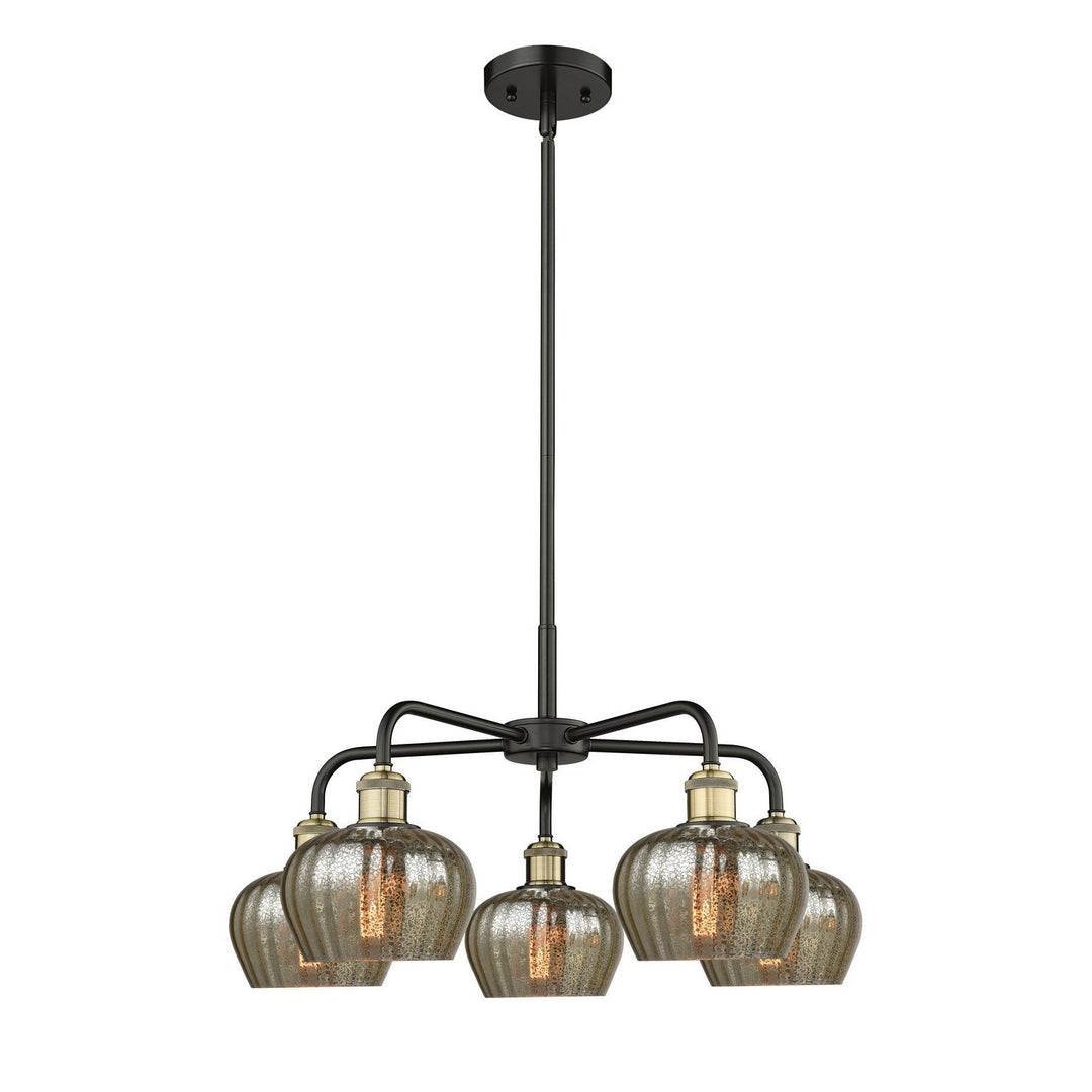 Innovations Downtown Urban 516-5CR-BAB-G96 Chandelier Light - Black Antique Brass