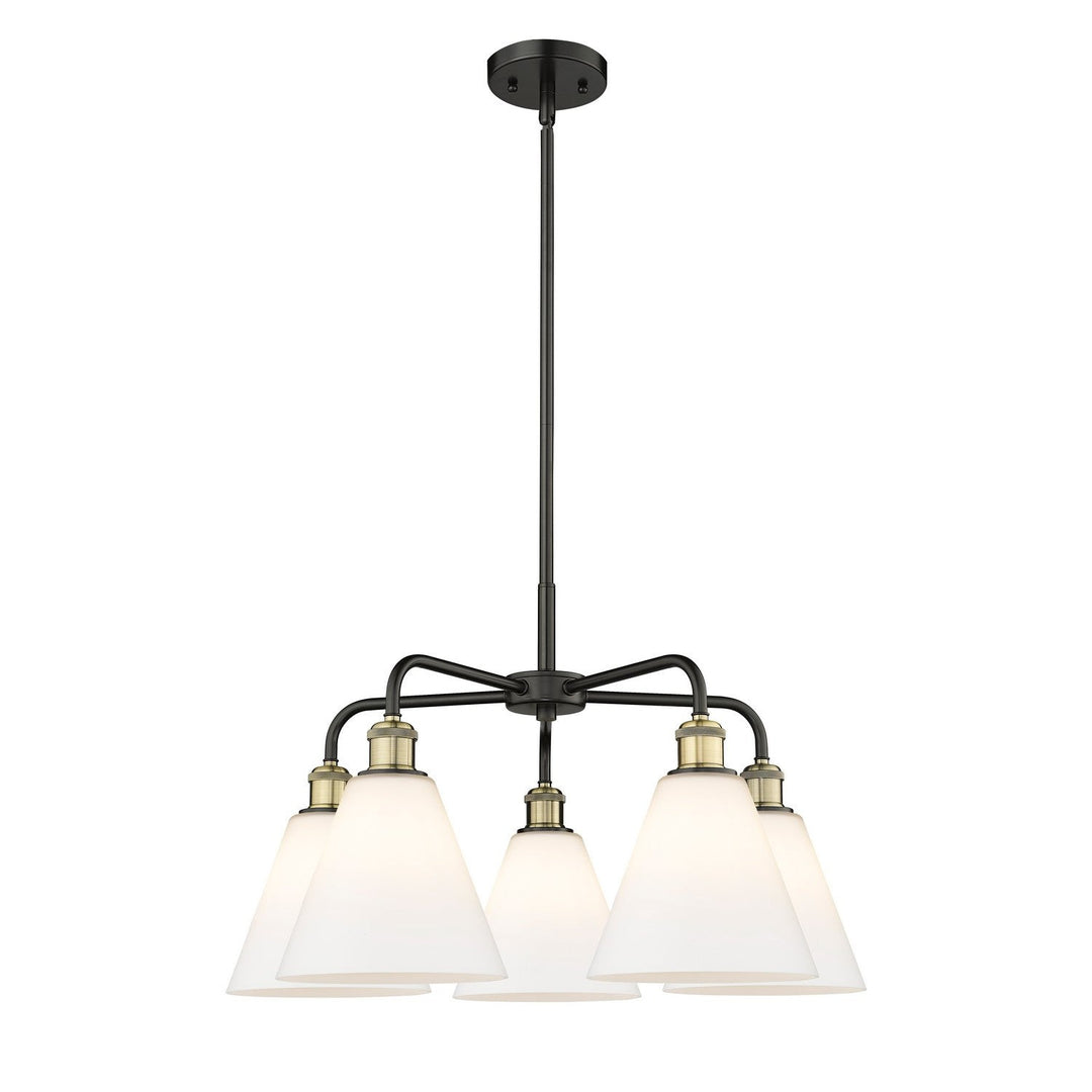 Innovations Downtown Urban 516-5CR-BAB-GBC-81 Chandelier Light - Black Antique Brass