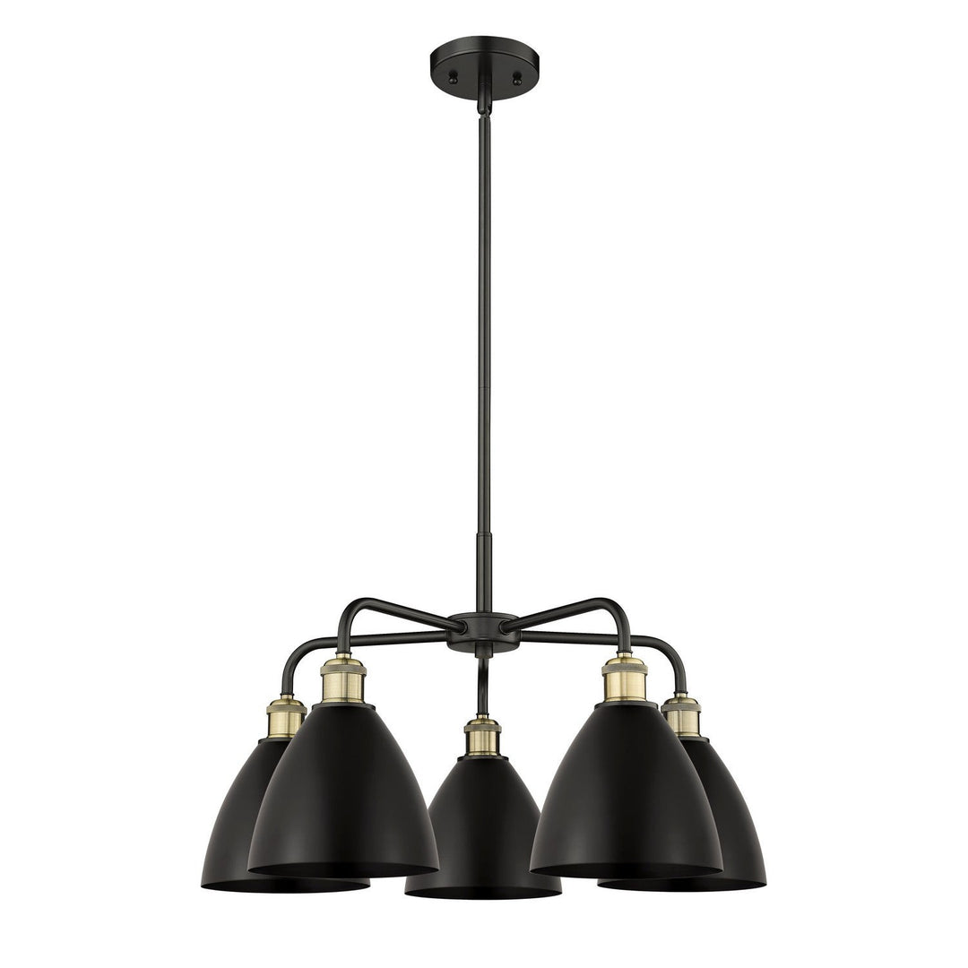 Innovations Downtown Urban 516-5CR-BAB-MBD-75-BK Chandelier Light - Black Antique Brass