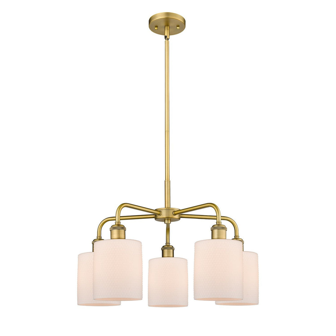 Innovations Downtown Urban 516-5CR-BB-G111 Chandelier Light - Brushed Brass