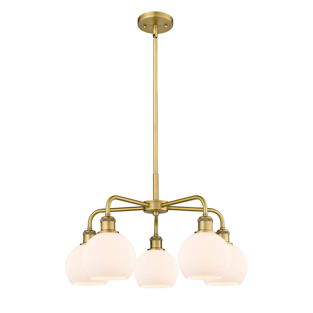 Innovations Downtown Urban 516-5CR-BB-G121-6 Chandelier Light - Brushed Brass