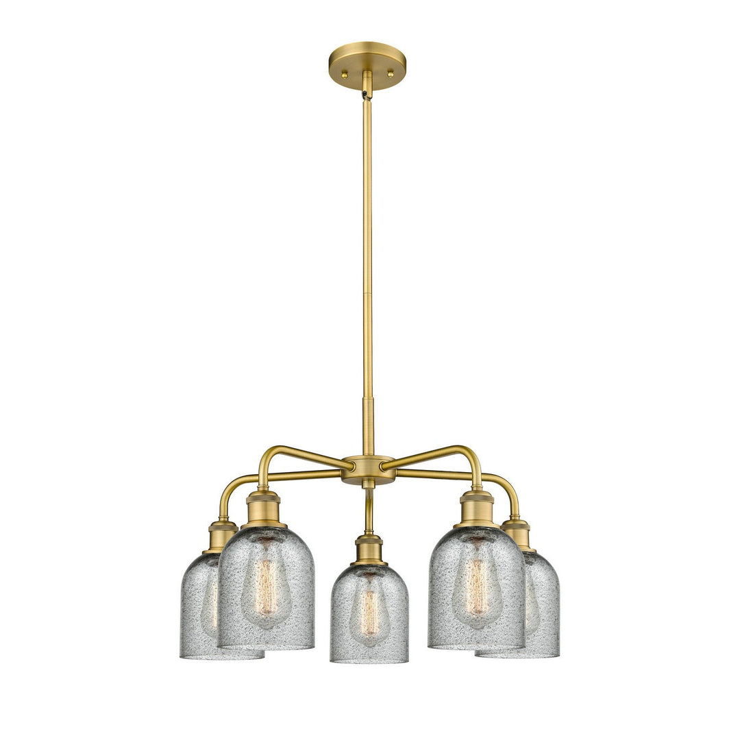 Innovations Downtown Urban 516-5CR-BB-G257 Chandelier Light - Brushed Brass