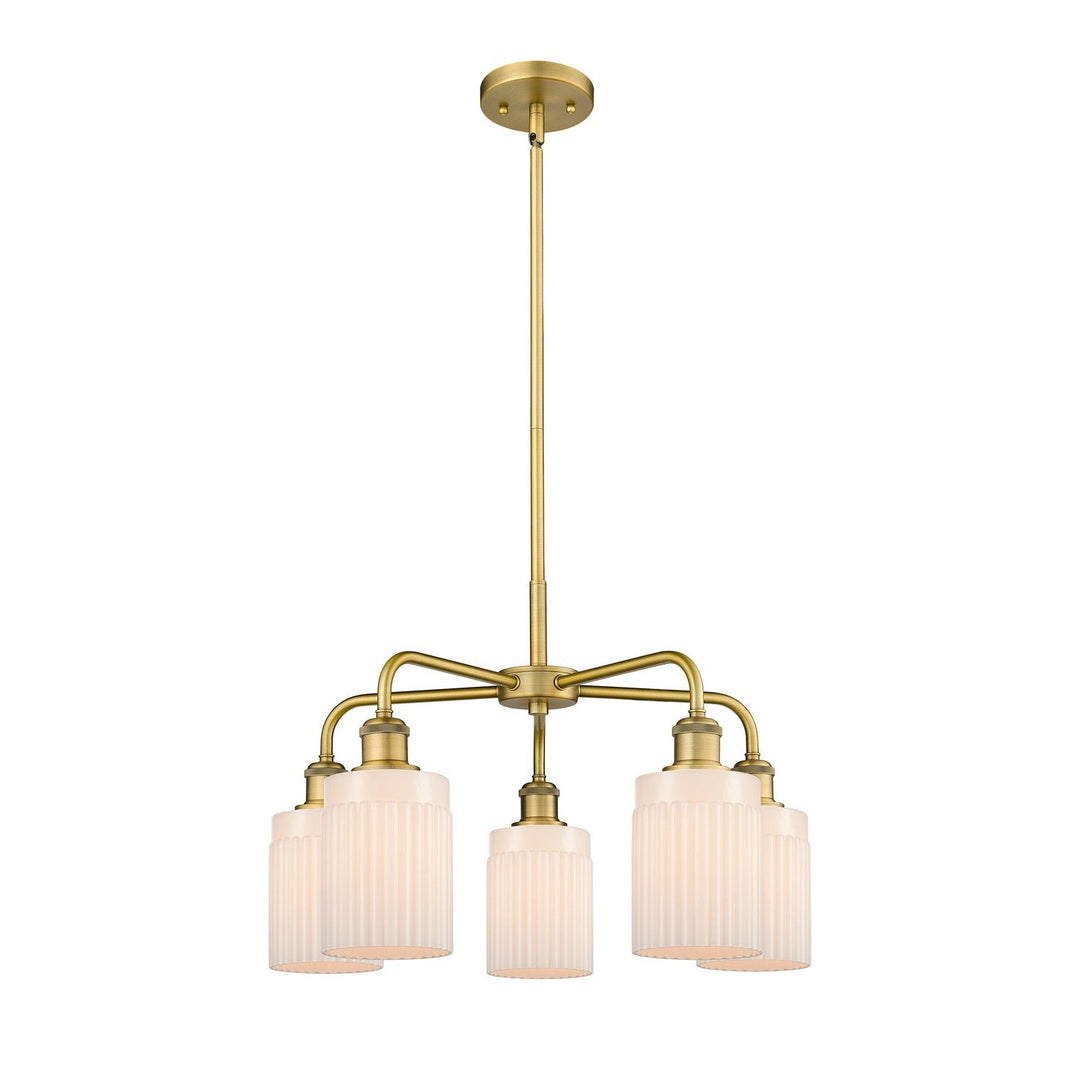 Innovations Downtown Urban 516-5CR-BB-G341 Chandelier Light - Brushed Brass