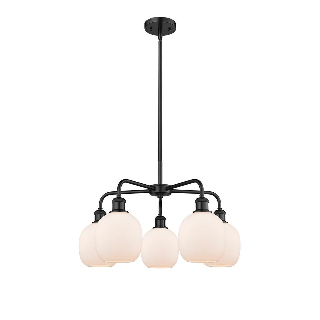 Innovations Downtown Urban 516-5CR-BK-G101 Chandelier Light - Matte Black