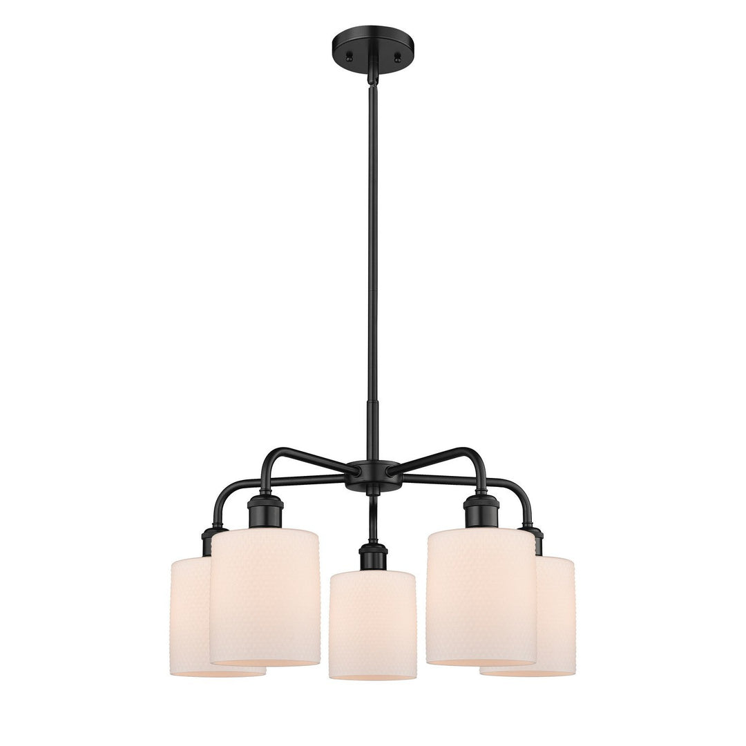 Innovations Downtown Urban 516-5CR-BK-G111 Chandelier Light - Matte Black