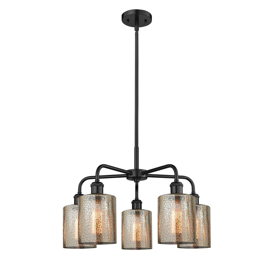 Innovations Downtown Urban 516-5CR-BK-G116 Chandelier Light - Matte Black