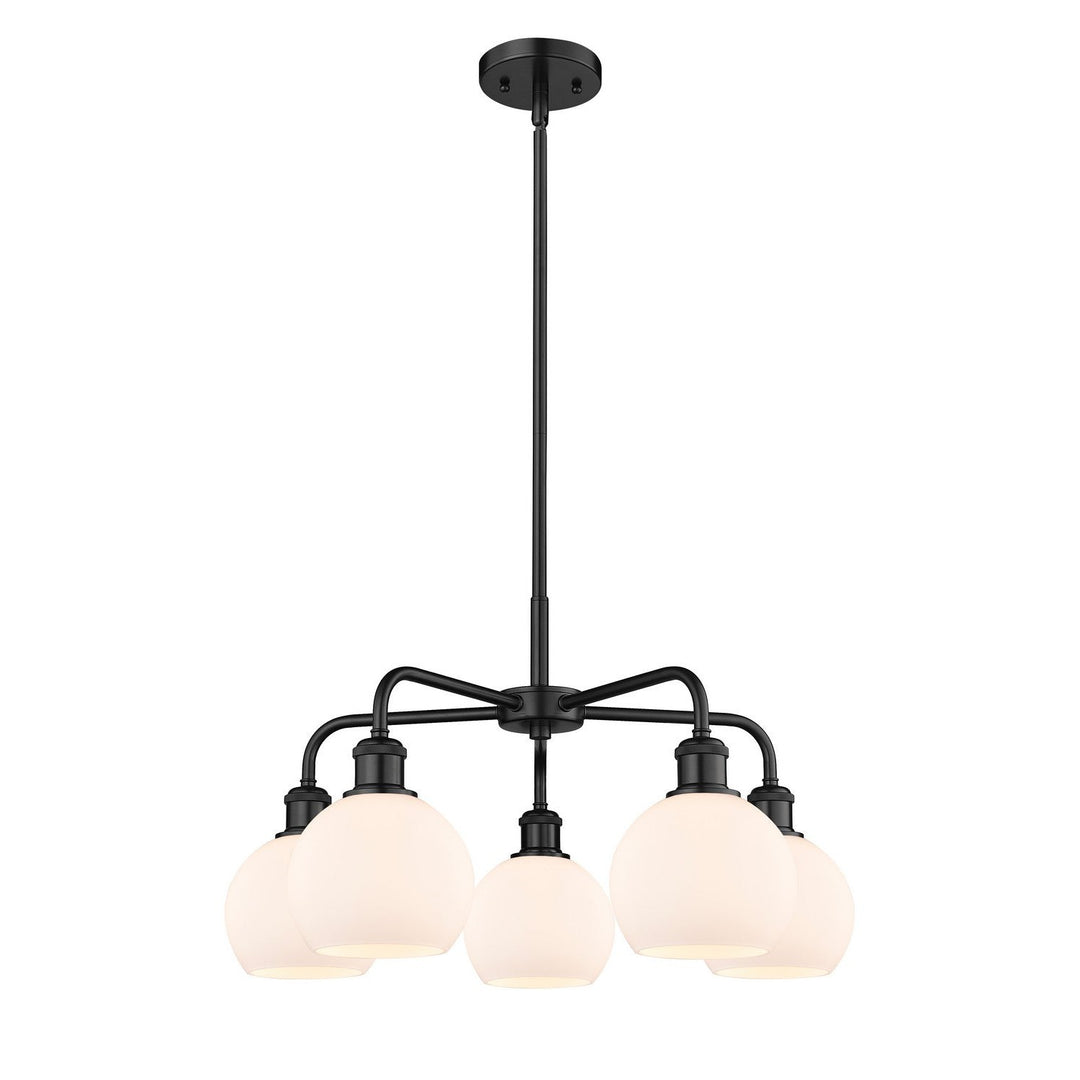 Innovations Downtown Urban 516-5CR-BK-G121-6 Chandelier Light - Matte Black