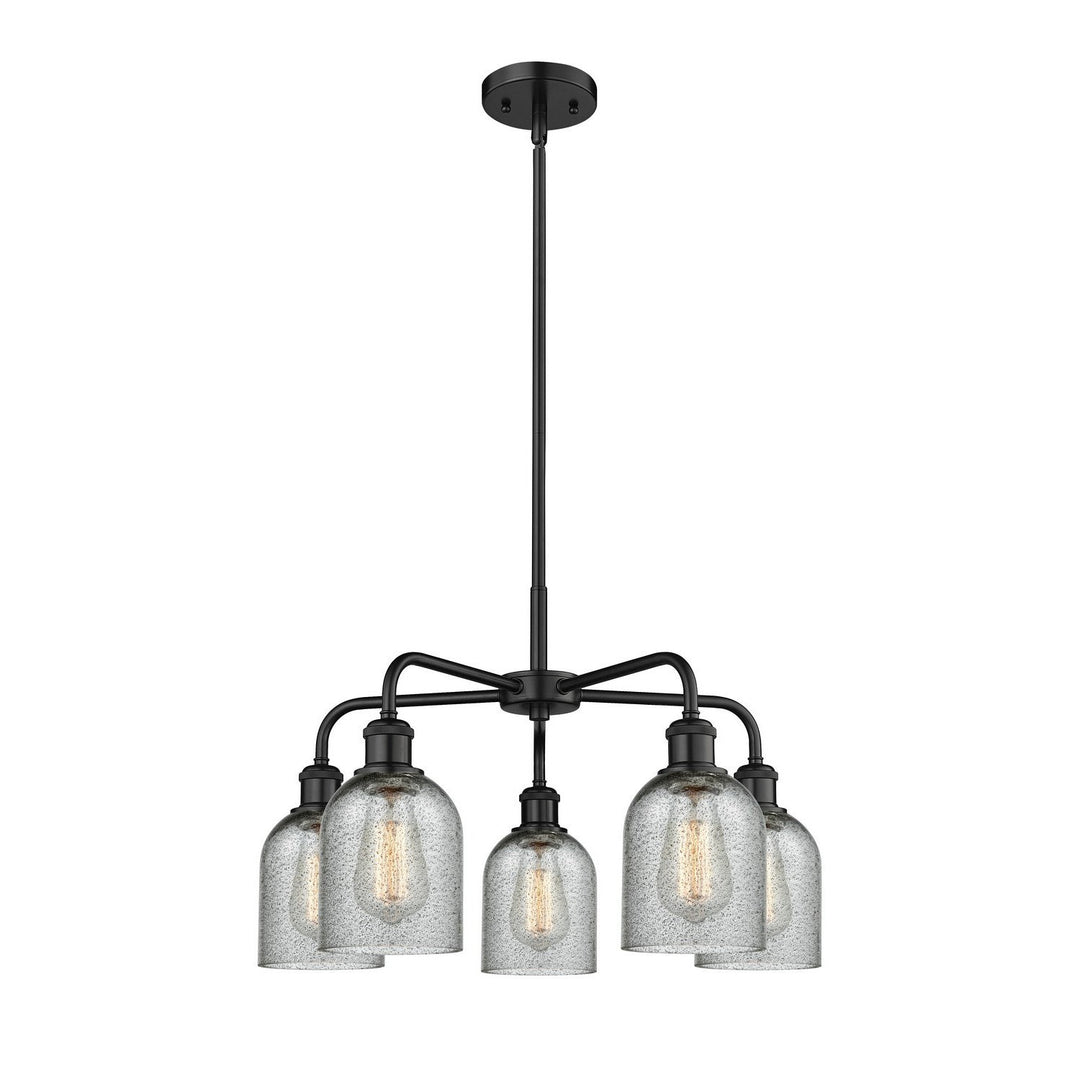 Innovations Downtown Urban 516-5CR-BK-G257 Chandelier Light - Matte Black