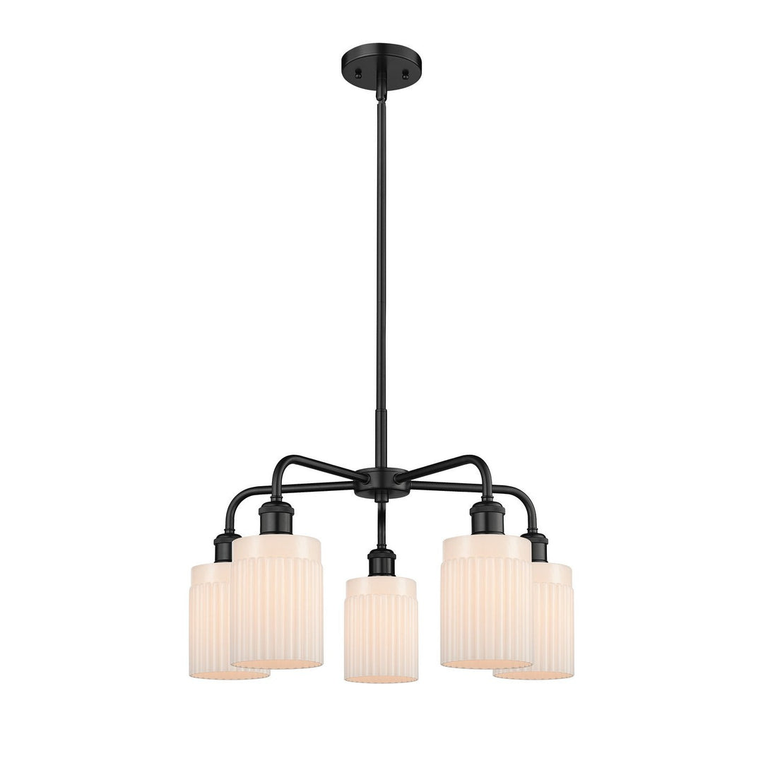 Innovations Downtown Urban 516-5CR-BK-G341 Chandelier Light - Matte Black