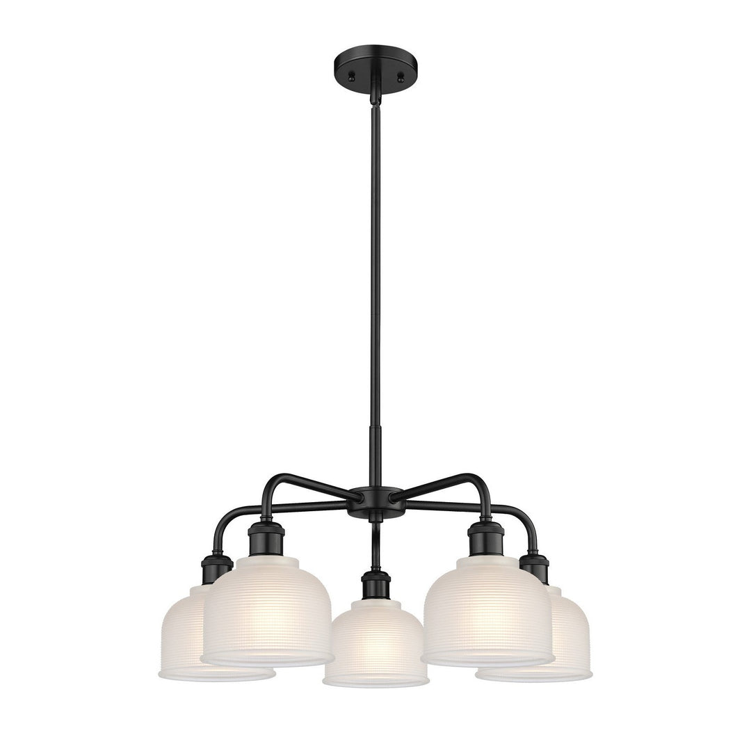 Innovations Downtown Urban 516-5CR-BK-G411 Chandelier Light - Matte Black