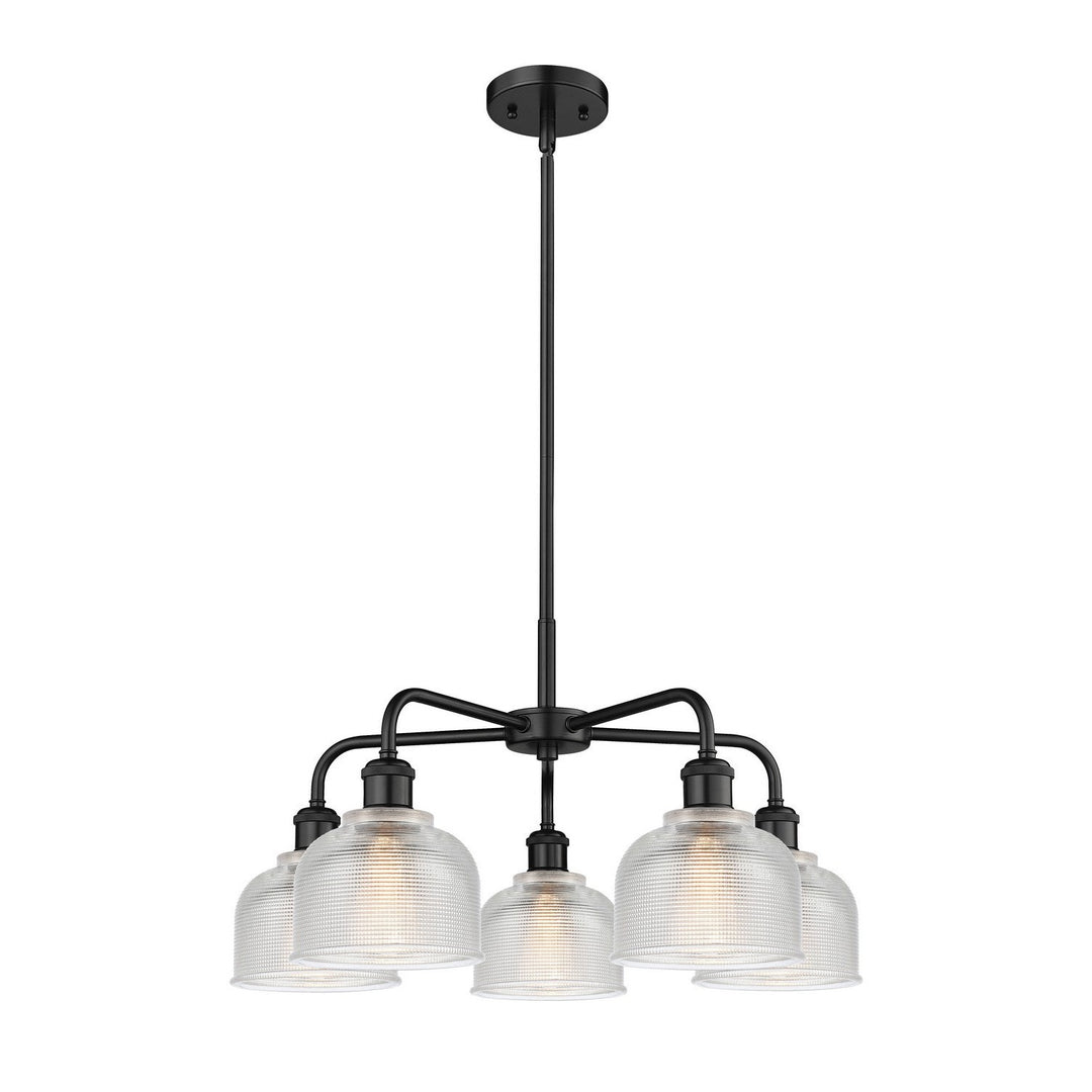 Innovations Downtown Urban 516-5CR-BK-G412 Chandelier Light - Matte Black