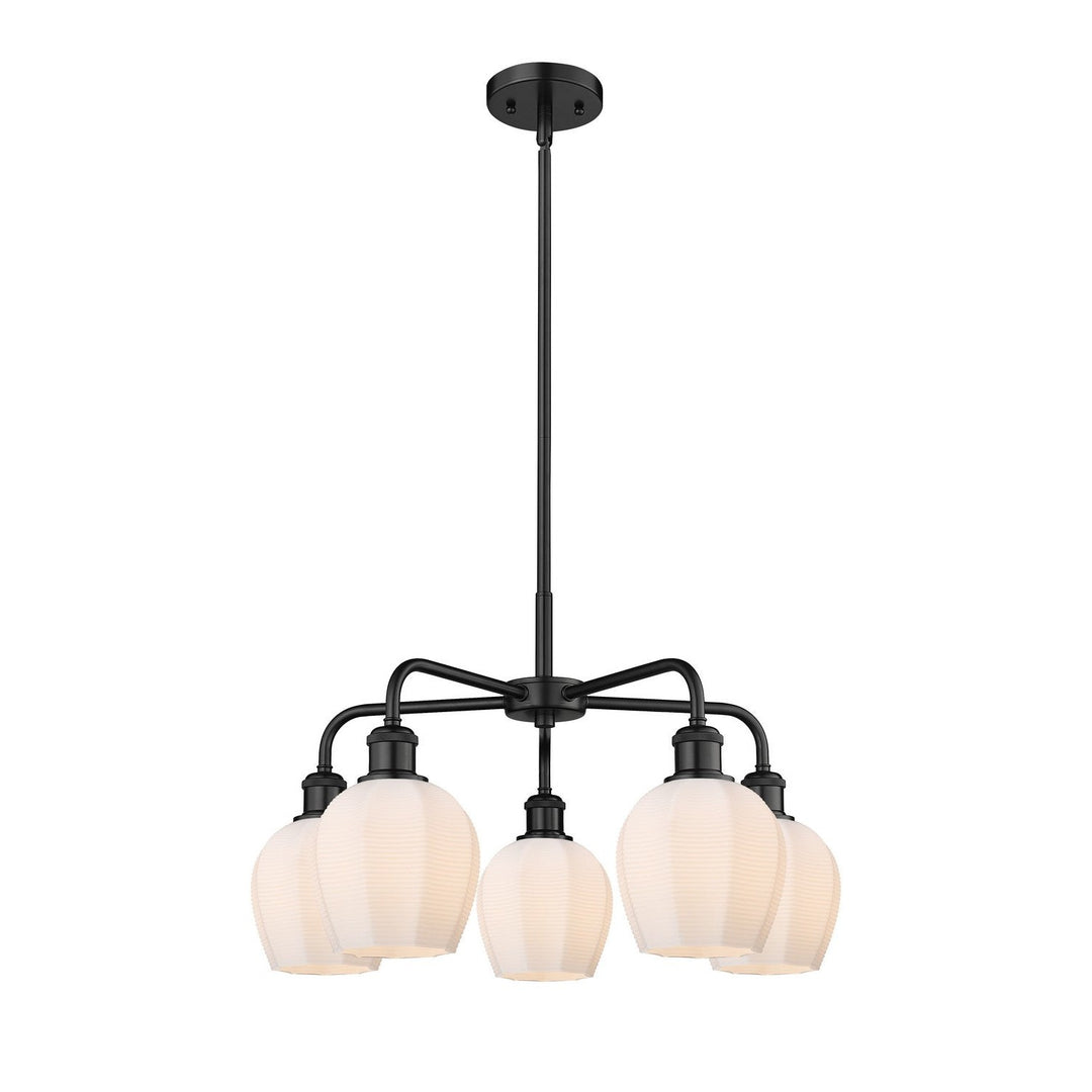 Innovations Downtown Urban 516-5CR-BK-G461-6 Chandelier Light - Matte Black