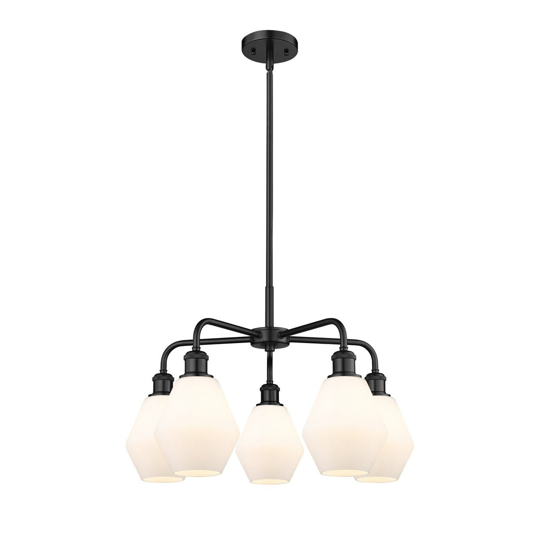 Innovations Downtown Urban 516-5CR-BK-G651-6 Chandelier Light - Matte Black