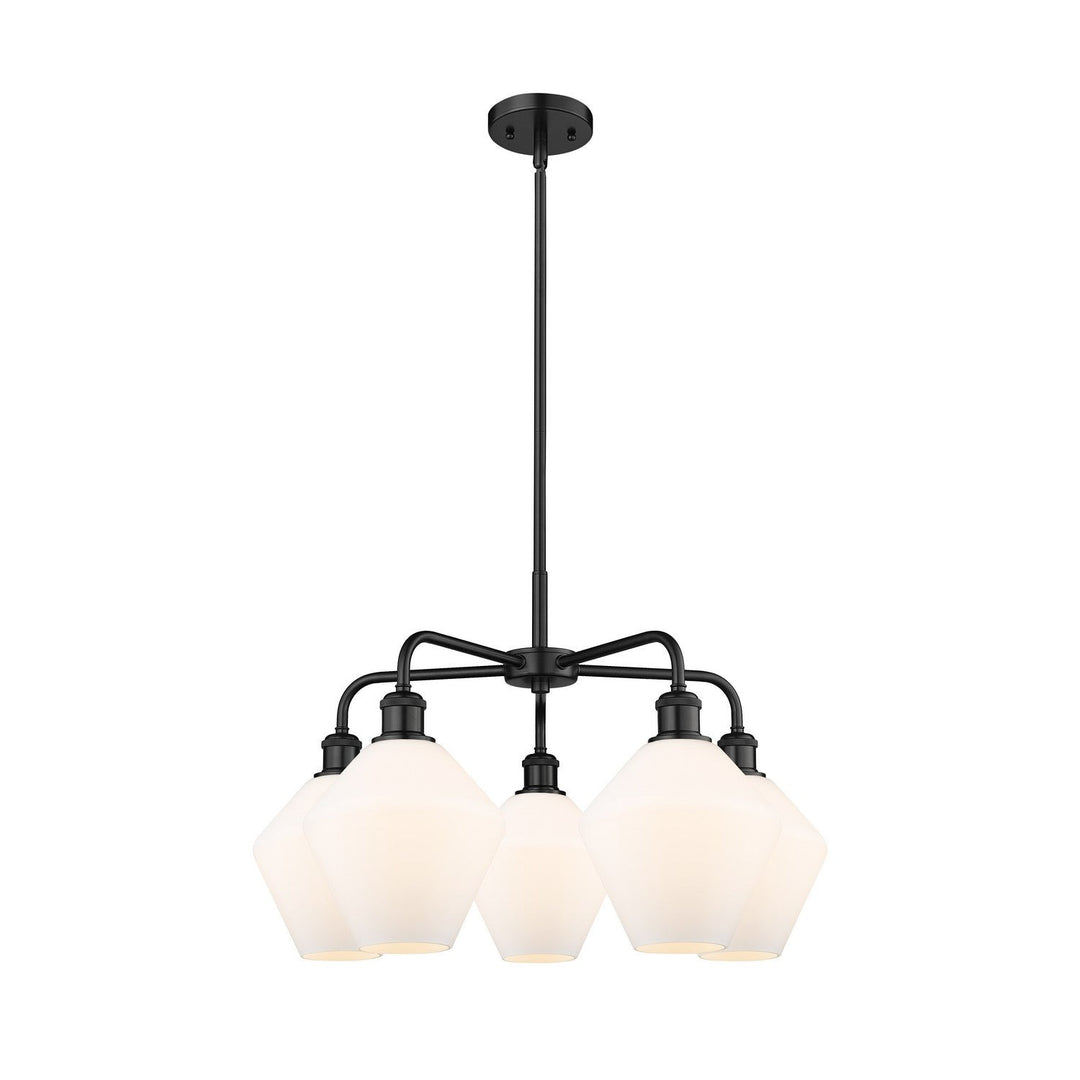 Innovations Downtown Urban 516-5CR-BK-G651-8 Chandelier Light - Matte Black