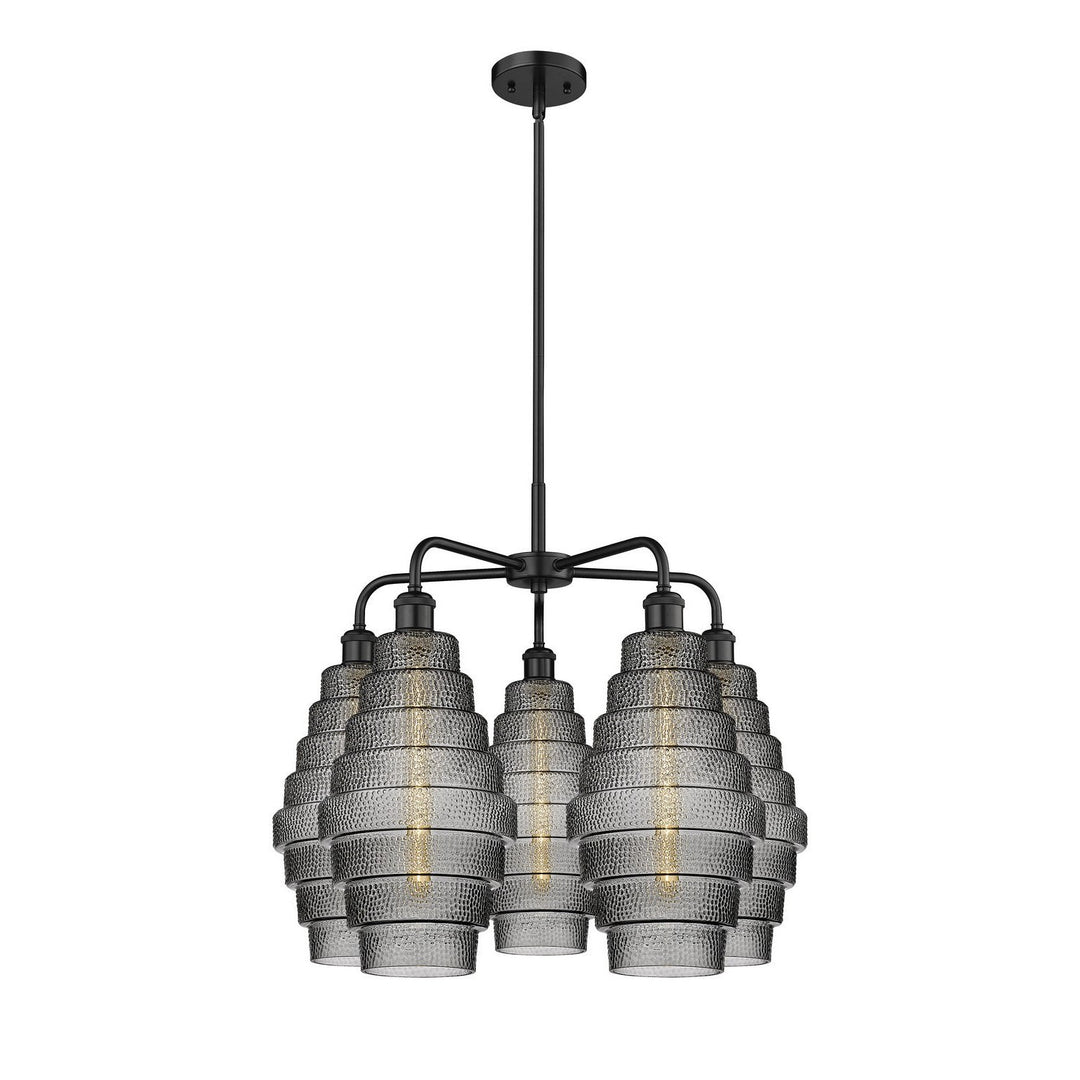 Innovations Downtown Urban 516-5CR-BK-G673-8 Chandelier Light - Matte Black