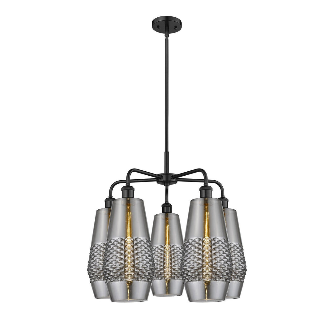 Innovations Downtown Urban 516-5CR-BK-G683-7 Chandelier Light - Matte Black