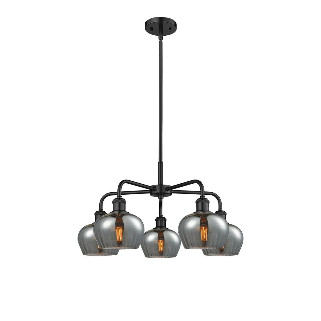 Innovations Downtown Urban 516-5CR-BK-G93 Chandelier Light - Matte Black