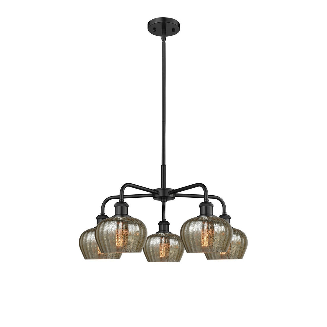 Innovations Downtown Urban 516-5CR-BK-G96 Chandelier Light - Matte Black