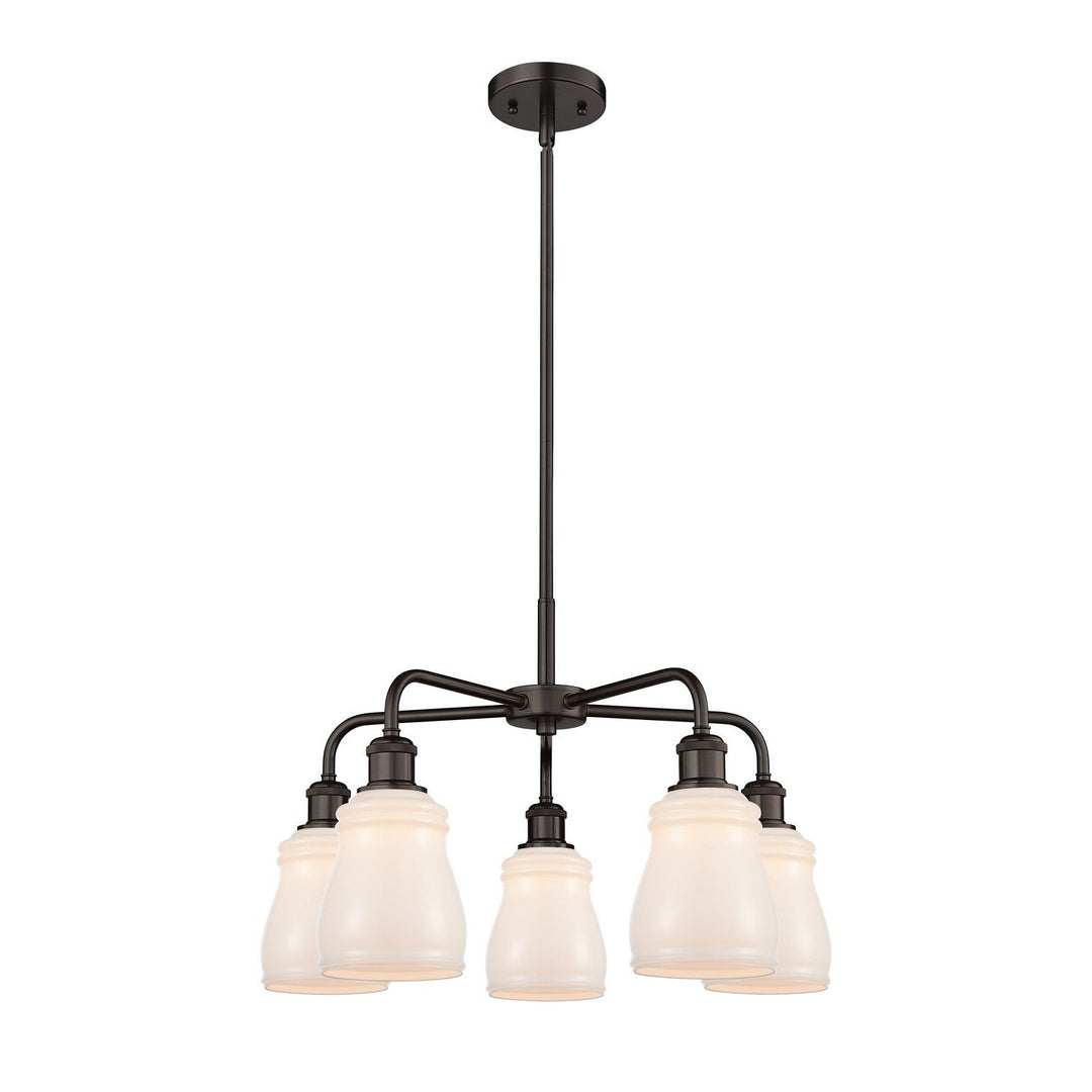 Innovations Downtown Urban 516-5CR-OB-G391 Chandelier Light - Oil Rubbed Bronze