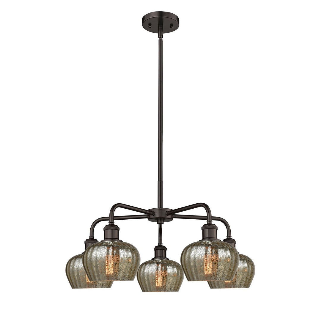 Innovations Downtown Urban 516-5CR-OB-G96 Chandelier Light - Oil Rubbed Bronze