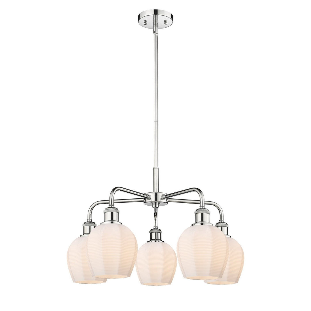 Innovations Downtown Urban 516-5CR-PC-G461-6 Chandelier Light - Polished Chrome